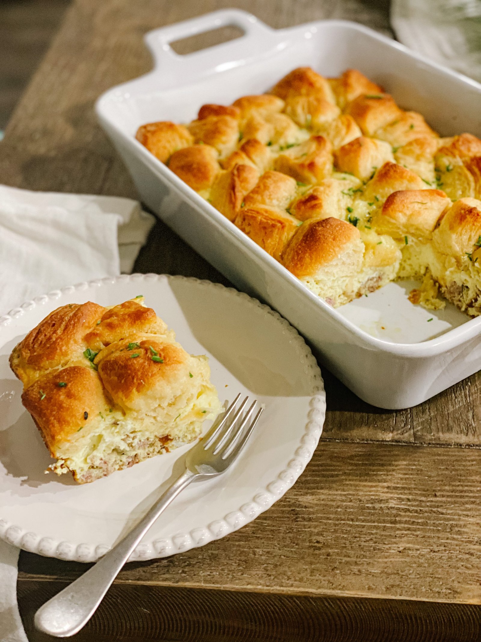 Biscuit and Sausage Egg Bake - Plum Street Collective